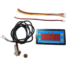 perfeclan Digital LED Tachometer, Tachometer, Accessories, Accessories, Subdivision Switch, Digital Motor Tachometer for Conveyor Belts