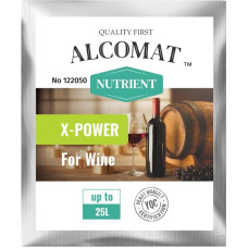 Alcomat X-Power Yeast Food Nutrient for Fermentation Yeast, Rich in Nitrogen and Thiamine, Enriched with Minerals and Vitamins - up to 25 L must, 1 x 5 g