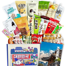 ASIA užkandžių dėžutė - originalūs Korėjos ir Japonijos užkandžiai ir gėrimai | saldūs ir sūrūs | su kultūros vadovu vokiečių kalba | (Korėjos užkandžių dėžutė)