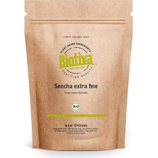 Biotiva Sencha Green Tea Organic 1000 g - Top Sencha - 1 kg Top Price - Mild, Slightly Grassy, Fine Tart and Floral - Fairbiotea Certificate - Bottled and Controlled in Germany (DE-ÖKO-005)
