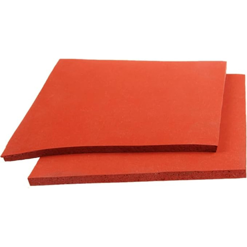 ApuaVireo&Co 500 x 500 mm Silikonschaumplatte, Schwammplatte, Prägemaschinenplatte, flammhemmende Gummiplatte (storis 3 mm)