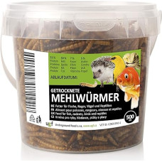 UGF - aukščiausios kokybės džiovinti miltiniai sliekai, vabzdžių užkandžiai paukščiams, žiurkėnams, ežiams, graužikams, driežams, vėžliams - be konservantų ir dažiklių