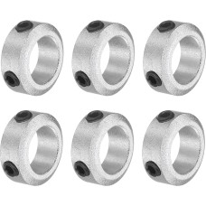 6 vnt. varžtų kaklo rinkinys 10 mm skylės aliuminio lydinio veleno apvadai 16 mm OD 6 mm pločio ašies batai, skirti linijiniam strypo veleno vadovui