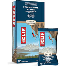 Clif Bar Peanut Butter Banana with Dark Chocolate Energy Bar Banana Dark Chocolate