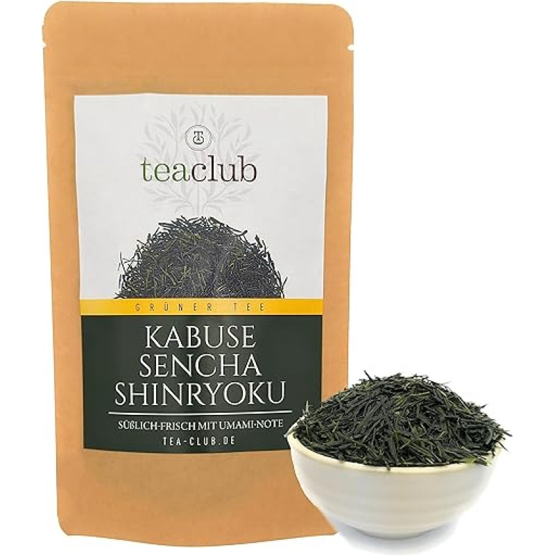 Sencha First Flush Kabusecha žalioji arbata palaidai 100 g, japoniška Kabuse Sencha Shinryoku, japoniška žalioji arbata TeaClub