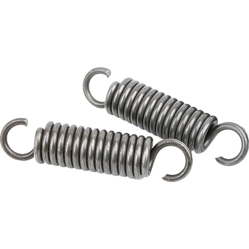 SAJMAKUWLA Zugfeder, Zugfedern, Federstahl, Drahtdurchmesser 1,2 mm, Außendurchmesser 10 mm, freie Länge 200-500 mm, 2 Stück(1.2 x 10 x 250 mm)