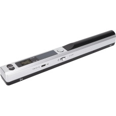 ciciglow Document Scanner, 300 600 900 DPI Portable Handheld Scanner Memory Card Memory Receipt Scanner for Documents Photos Magazines (Silver Black)