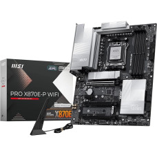 MSI PRO X870E-P WiFi Motherboard, ATX - Supports AMD Ryzen 9000/8000/7000 Processors, AM5-60A SPS VRM, DDR5 Memory Boost (8200+ MT/s OC), PCIe 5.0 x16 & 4.0 x16, M.2 Gen5, Wi-Fi 7, 5G LAN LAN