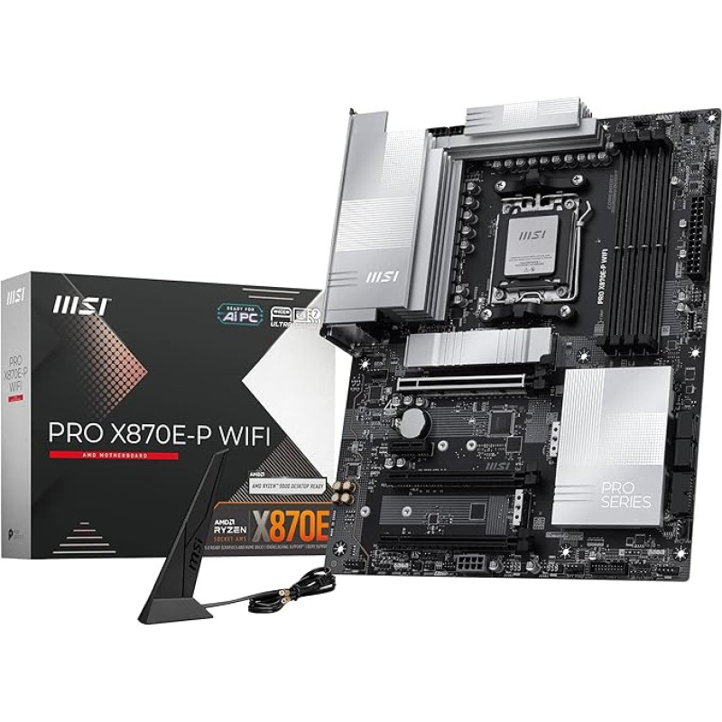 MSI PRO X870E-P WiFi pagrindinė plokštė, ATX - palaiko 