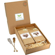 TEALAVIE - Cuddly & Smile | Set of 2 Fruit Tea | Loose High-Quality Fruit Tea in Sustainable Design for Tea Lovers | Ideal for Thank You Gifts | 200 g Fruit Tea Loose