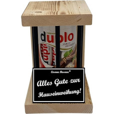 Duplo Bar - Emergency Reserve - Black Edition - Happy House Warming - House Warming Gift - The Cute Funny Wooden Gift Idea for Men and Women