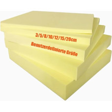 Schaumstoffplatte Zuschneidbar, Mittlere Härte, Polster aus Schaumstoff, als Sitzpolster, Matratzen, DIY Projekte, Paletten, Basteln, Benutzerdefinierte Größen (3cm-200x100cm)