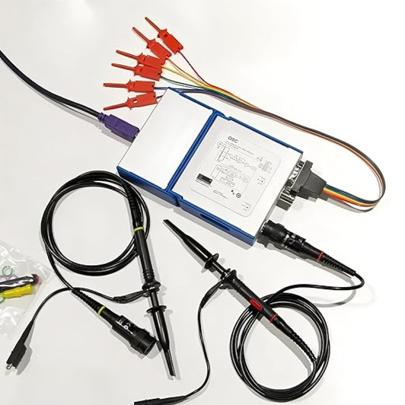 LOTO OSC2002 USB/PC Oszilloskop virtuelles Oszilloskop Signalgenerator Logikanalysator Datenlogger 2 kanalai 50MHz Bandbreite 1GSa/s (OSC2002UB)