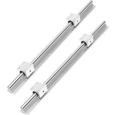 LNMOUMEZB Professionelle SBR12/16/20mm Linearführungsschiene 2 STÜCKE SBR16/12/20 Länge 200 300 500 1500mm Linearschiene mit SBR12UU Lagerblock for CNC 3D-Teile(2 Rails 4 Sbr16uu,1500mm)