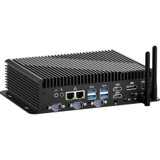 WEIDIAN Pramoninis mini kompiuteris Win 11 Pro i5 1235U, 32GB DDR5 1TB NVME SSD, (ventiliatoriaus aušinimas) Pramoninis mini stalinis kompiuteris 6xCOM (RS232/422/485) 4K 3xekranai (2HD+DP) 8xUSB WiFi6&BT5.2 2x2.5G LAN DC 9~36V