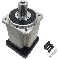 Schrittmotor 3 Arcmin Stirnradgetriebe Getriebe Drehzahlminderer Servomotor 110 mm/130 mm Flanschverhältnis 5:1-100:1 for Nema42 3-Phasen-Schrittmotor (Dydis : Ratio 50, Spalva : 19mm Input for Servo
