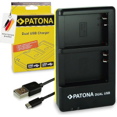 PATONA Dvigubas įkroviklis, skirtas BLN-1 BLN1 baterijoms, suderinamas su Olympus OMD E-M1, OM-D E-M5, EM5 Mark II, Pen E-P5, Pen F, Stylus XZ-2