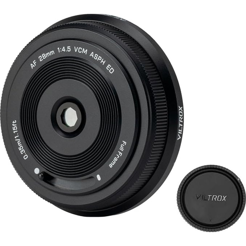 VILTROX AF 28 mm F4.5 pilno formato blyno formos objektyvas Nikon Z, automatinio fokusavimo lustų dydžio itin plonas pilno kadro objektyvas Nikon Z montavimo fotoaparatams