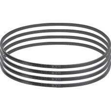 4 Stück 3L370 Classic gewickelter Gummi-Keilriemen, 940 mm Außenumfang, 3L-Profil-Keilriemen, 0,95 cm Breite 2,2 cm Höhe