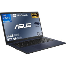 ASUS i7 LED Notebook 39.6 cm FHD, Laptop, Intel i7-1335U 10 Core CPU, RAM 16 Gb, M.2 Nvme SSD 512Gb, Wi-Fi, 4 USB, Bt, Windows 11 Pro, Office Package 2021, Ready to Use