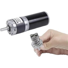 32GP-31ZY 12V 24V 11-1538RPM 32mm planetinės pavarų dėžės reduktoriaus variklis su pavarų dėže Didelis sukimo momentas 100KG nuolatinės srovės šepetinis variklis (veleno skersmuo 8mm, 1538RPM_12V)