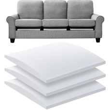 Klasyczny Hochdichtes Schaumstoff-Couchkissen für schlaffe Sitze oder Sofas - 55,9 x 55,9 cm große Einlagen. Hohe Haltbarkeit, repariert Kissenvertiefungen, stellt die Lebensdauer des Sofas wieder her