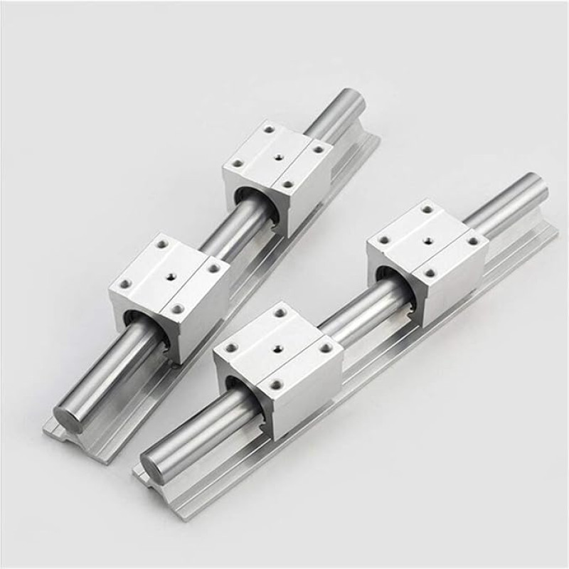 LNMOUMEZB Profesionalus 2-teilių SBR16-Linearschienenführung D16 300 400 500 500 600 1000 1000 1200 1500 mm Vollschieberunterstützung + 4-teilių SBR16UU-Linearlagerblock CNC(700mm)