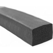 EPDM plokščios izoliacinės gumos putų kempinė nuo 2 mm iki 30 mm x nuo 8 mm iki 50 mm 5 metrų juodas putų tarpas (dydis: 5 mm, stilius: 15