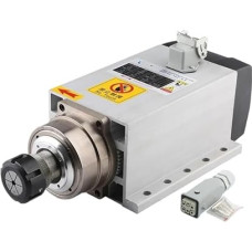 4,5 kW ER32 luftgekühlter Spindelmotor 220 V/380 V, quadratisches 4-teiliges Kugellager mit Montageflansch(4.5kw ER32 380V)