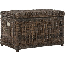 happimess HPM9002A Elijah 76 cm Aufbewahrungskorb aus Weidengeflecht für Zuhause, Schlafzimmer, Wohnzimmer, Flur, Braun