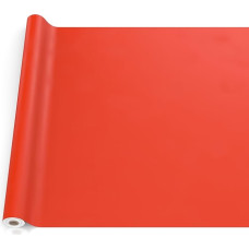 Oilcloth Tablecloth, Washable, Oilcloth, Garden Tablecloth, Outdoor, Indoor, 220 x 140 cm, Cut Edge, Red