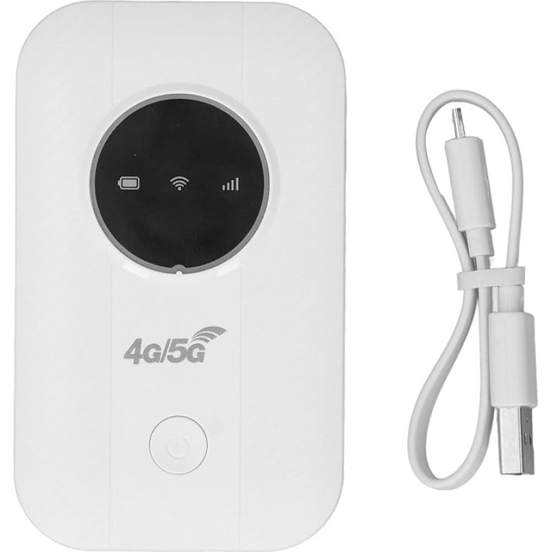300Mb/s 4G LTE WiFi modemas maršrutizatorius su SIM kortele, 10 įrenginių, 3650MAH, skirtas kelionėms, verslui, lauko darbams, išmaniesiems telefonams, planšetiniams ir nešiojamiesiems kompiuteriams