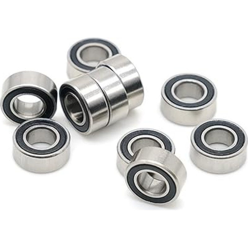 MR125RS 5x12x4 Mm Lager Hobby Elektrische RC Auto Lkw MR125 RS 2RS Kugellager MR125-2RS Schwarz Versiegelt 5PCS
