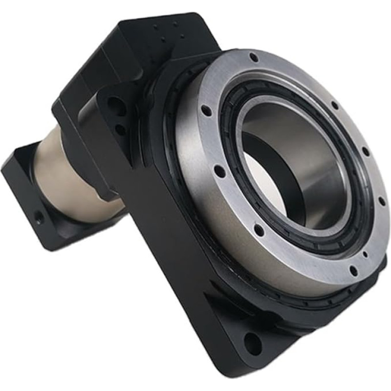 ISIRYK elektrinis sukamasis stalas su reduktoriumi, 130 mm skersmens, tuščiavidurė besisukanti platforma, metalinis sukamasis reduktorius, tuščiavidurio sukamojo stalo pavara, servo variklis