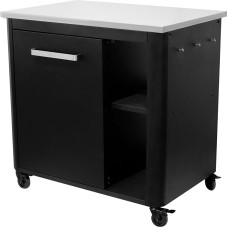 cozze® - Lauko stalas lauko virtuvėms - išskleidžiamas ir kombinuotas stalas, su 4 tvirtais 75 mm skersmens ratukais, 430 tipo nerūdijančio plieno plokšte, dujų balionų laikikliu, 100 kg keliamoji galia - idealiai tinka