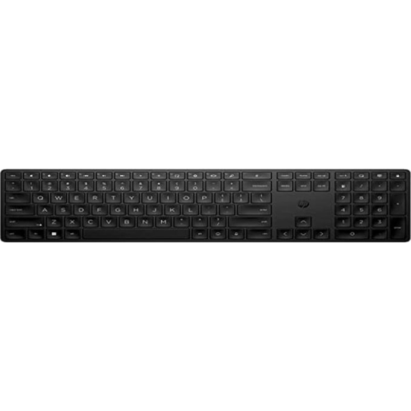 HP 450 programuojama belaidė klaviatūra, 20 pritaikomų klaviatūrų, 6° posvyris, pridedamas USB imtuvas, juoda, 4R184AA
