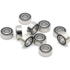 S607-2RS 7X19X6 Mm Edelstahl Gummi Versiegelt Rillen Kugellager Welle 5PCS