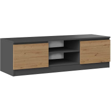 CDF TV spintelė 120 | Spalva: Antracitas - ąžuolas 