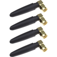 VGOL 4pcs 2.4GHz WiFi Bluetooth Antenna RP SMA Connector Dual Band WiFi Antenna Fit for 2400-2500MHz Wireless Modules Waterproof Bluetooth Antenna Adhesive Copper
