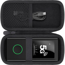 Aenllosi Hartschalen-Reiseschutzhülle für GlocalMe Numen Air Portable WiFi Hotspot 5G, Schwarz (nur Hülle)