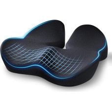 Warmiehomy Memory Schaum Sitzkissen, Sitzkissen Orthopädisch,Bürostuhl Ergonomische Kissen Steißbeinkissen Schaumstoffpolster für Bürostuhl, Ischias Stress Abbauen, Rollstuhl Komfort Steissbeinkissen