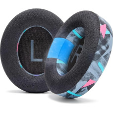 WC Freeze NC700 - Cooling Gel Ear Pads for Bose Noise Cancelling 700 Headphones | Breathable Sports Fabric, Cooling Gel, Extra Thick and Cooler Longer | 90's Black