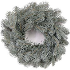 kunstpflanzen-discount.com Christmas Wreath with 84 PE Branches, Bavaria Blue, Diameter 40 cm - Artificial Advent Wreath Premium Fir Wreath