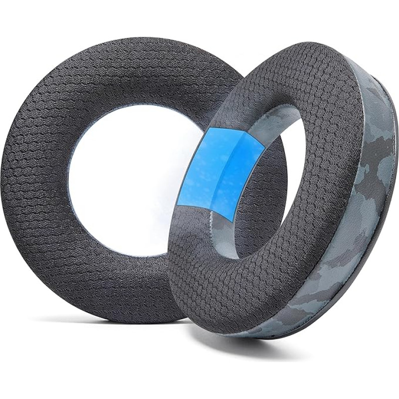 WC Freeze DT770 - Cooling Gel Ear Pads for Beyerdynamic DT770, DT990, DT880, MMX300, DT1770, DT1990 Headphones | Sports Fabric Exterior, Noise Isolation, Reinforced Foam | Black Camo