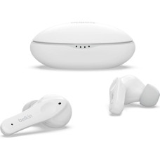 Belkin SOUNDFORM Nano Bluetooth Headphones for Kids, Wireless 85dB Ear Protection Limited Online Teaching, School, IPX5 Certified, 24 Hours Operation for iPhone, iPad, Kindle etc. - White