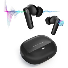 BADENBURG Airbeat 1 Active Noise Cancelling True Wireless Earphones, Improved Bass Bluetooth 5.3 In-Ear Headphones, 48 Hours Playback Time, ENC for Crystal Clear Calls (Black)