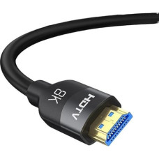 8K HDMI Cable 2.1, (7680 x 4320P, 8K/60Hz, 4K/120Hz, 2K/144Hz, 1080P/240Hz), HDTV Interface, High-Speed 48Gbp HD Cable Compatible with TV/PS/Computer/Projector/Video/Game, Black (5 Metres)