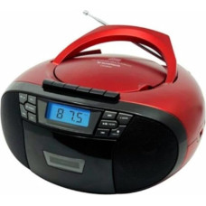 SUNSTECH CXUM53 Portable CD Radio Cassette 2W CD R/RW MP3 WMA FM USB/AUX-IN Red