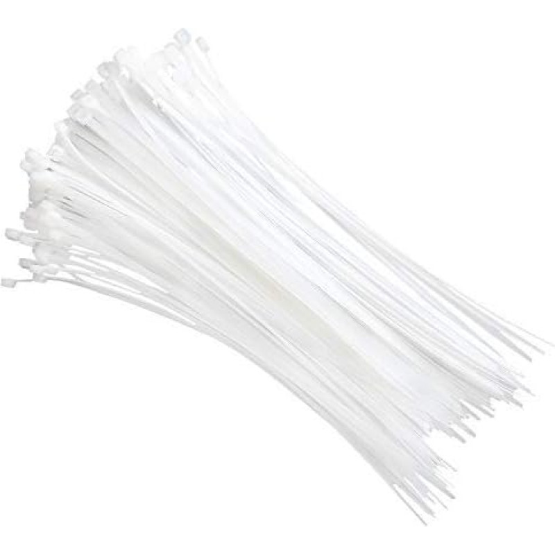 YOFASEN Cable Ties Set White - 100 Pieces Nylon Self-Locking Ultra Strong Cable Ties Cable Management, multicolour