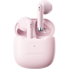 Pink In-Ear Headphones Wireless Bluetooth Small Earphones with Mic In-Ear Earphones Bluetooth Headphones Small Ears Wireless Headphones Earbuds for Work Travel Wireless Headphones for iPhone Android